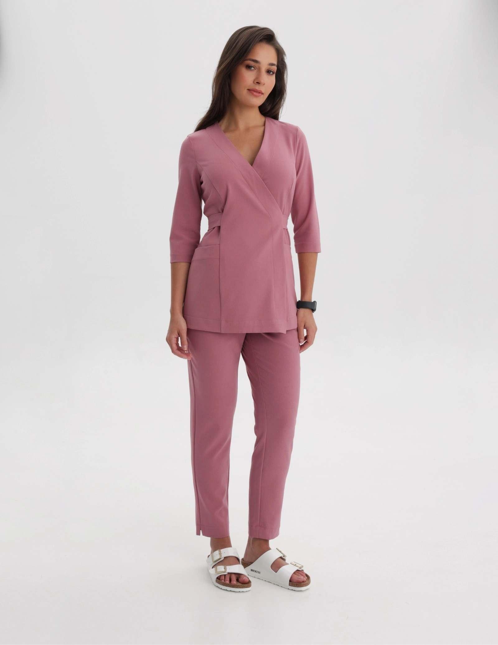 Bluză medicală legată Rosalie - WOODROSE