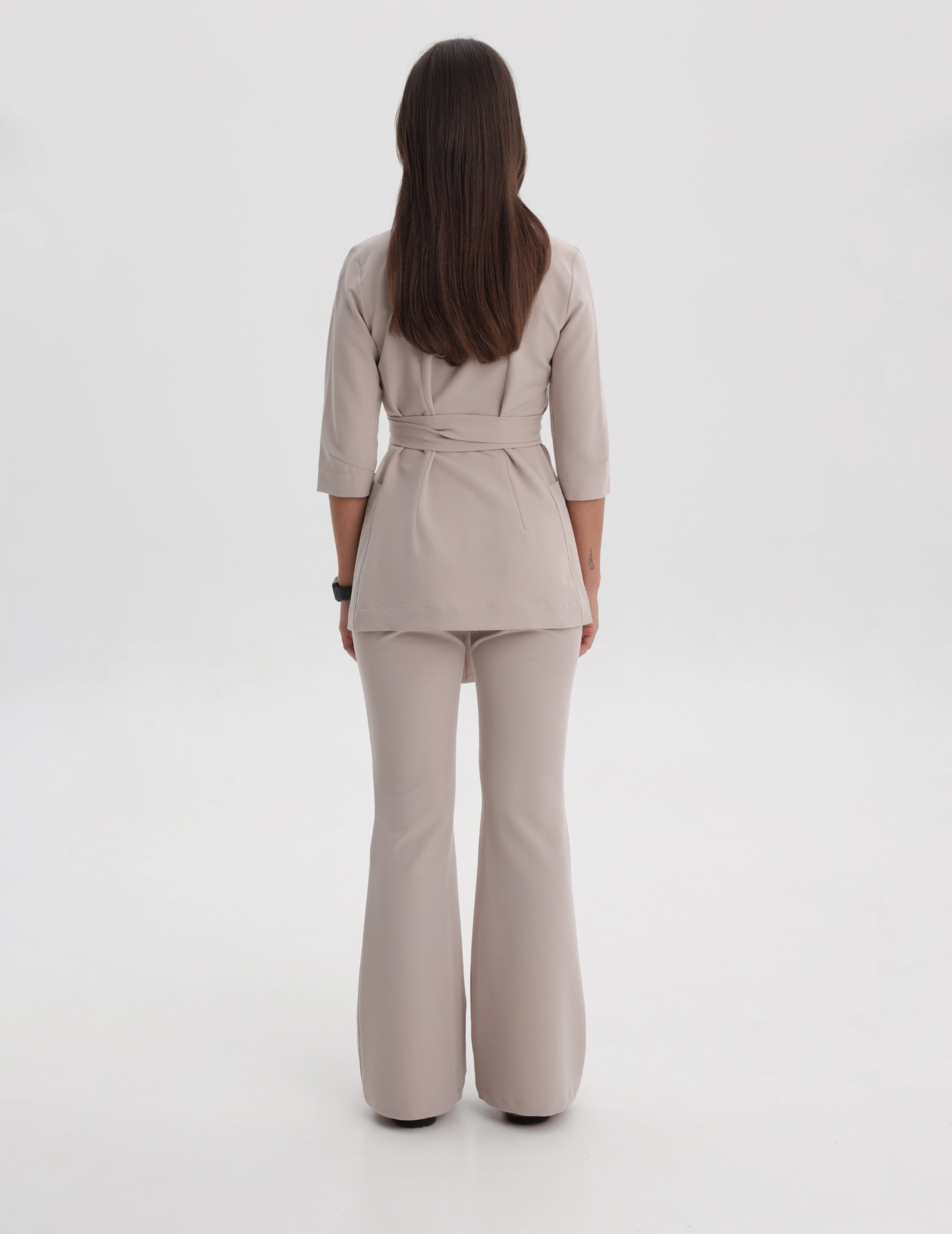 Bluză Medicală cu legături Rosalie - COCONUT