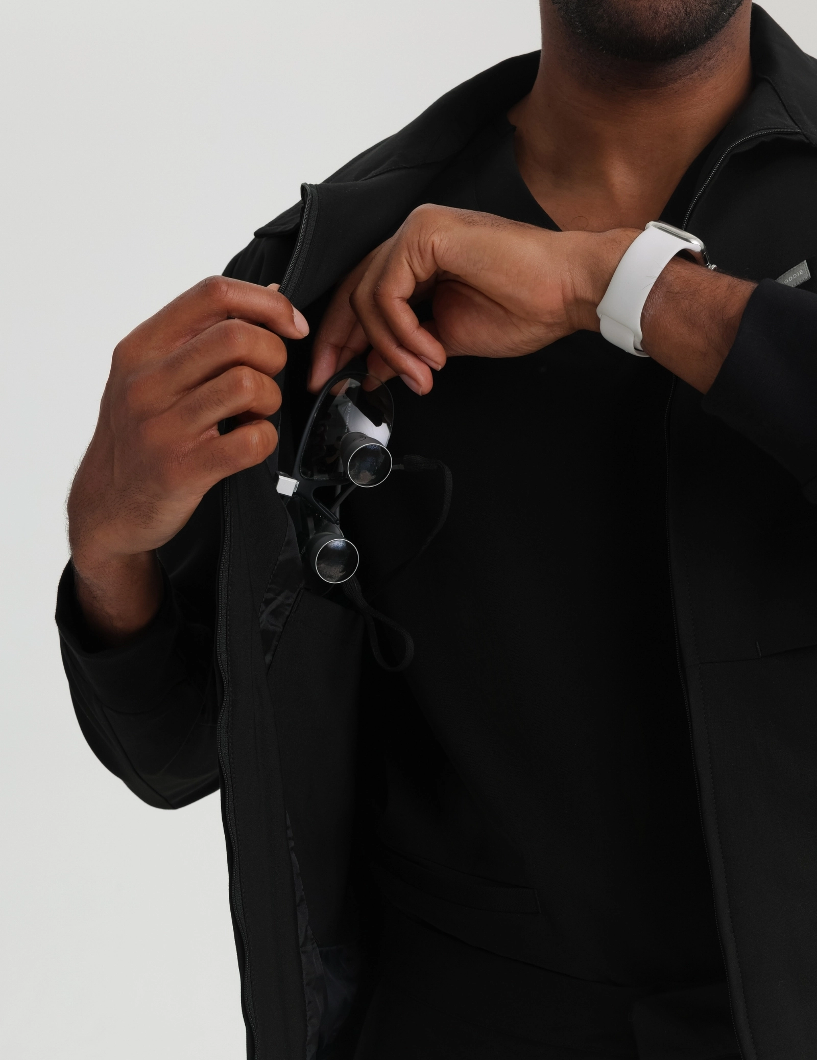 Hunter Jachetă Medicală Bărbați - BLACK