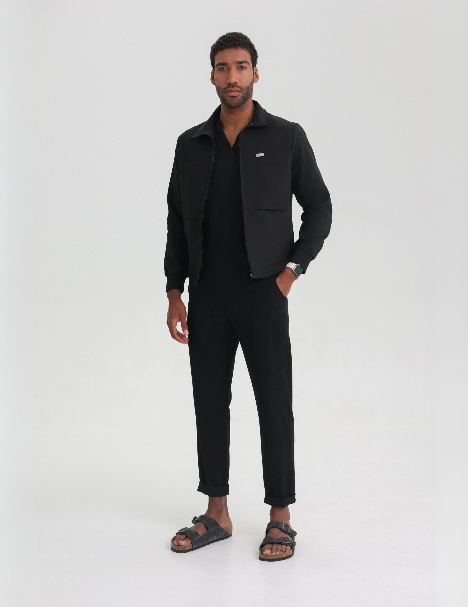 Hunter Jachetă Medicală Bărbați - BLACK