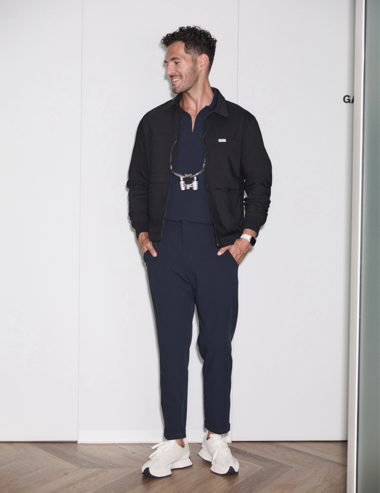 Pantaloni Medicali Barbati Chinosy - MIDNIGHT BLUE