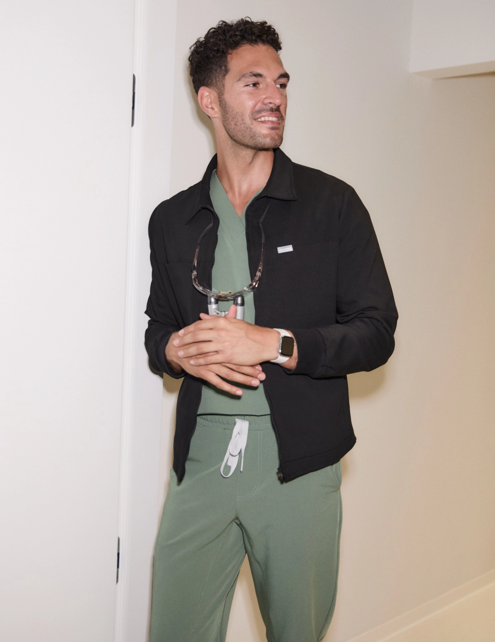 Hunter Jachetă Medicală Bărbați - BLACK