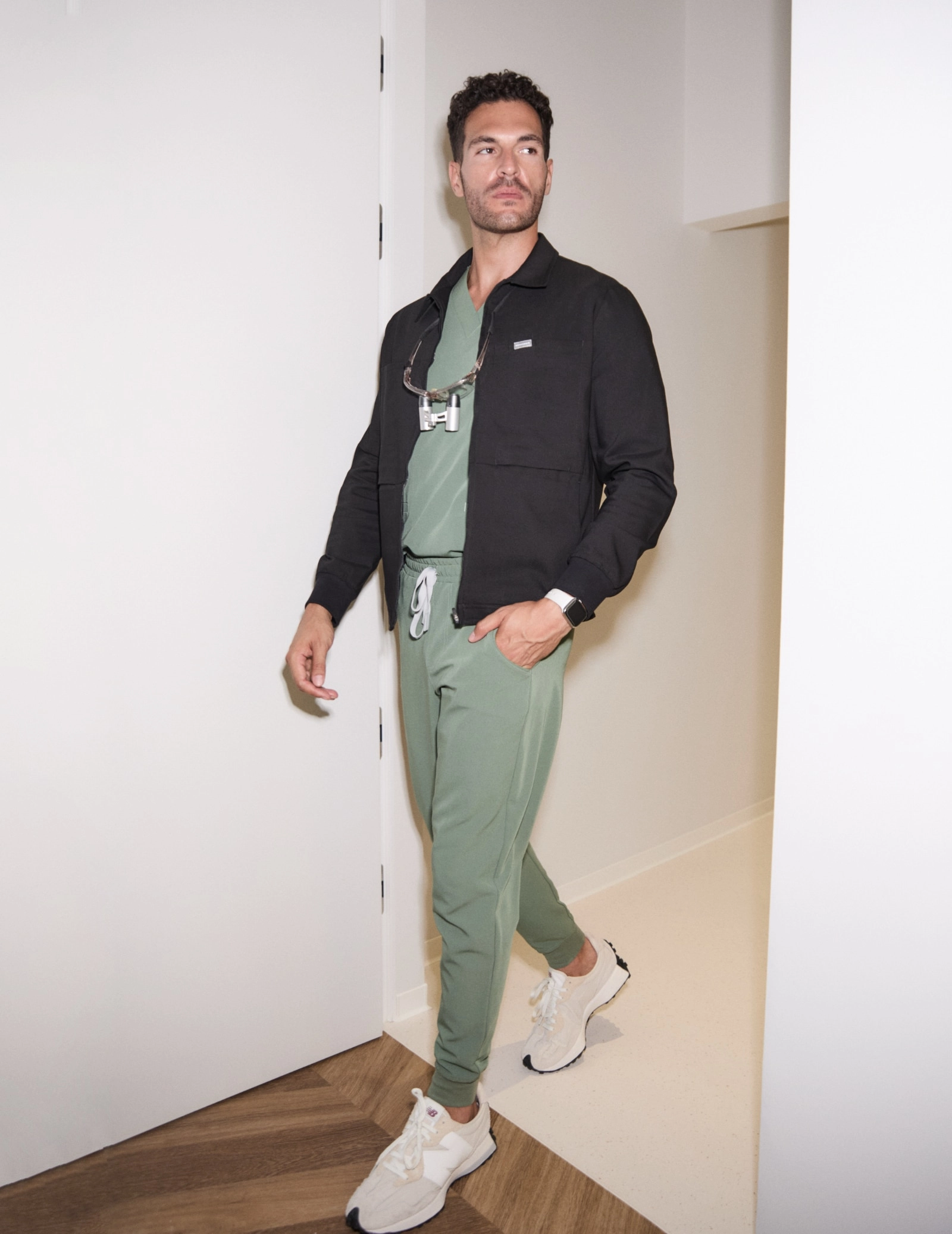 Hunter Jachetă Medicală Bărbați - BLACK