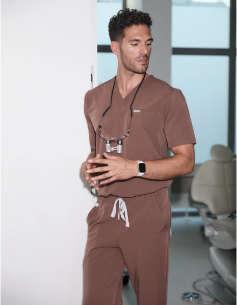 Bluză medicală Birbal - MILKY BROWN