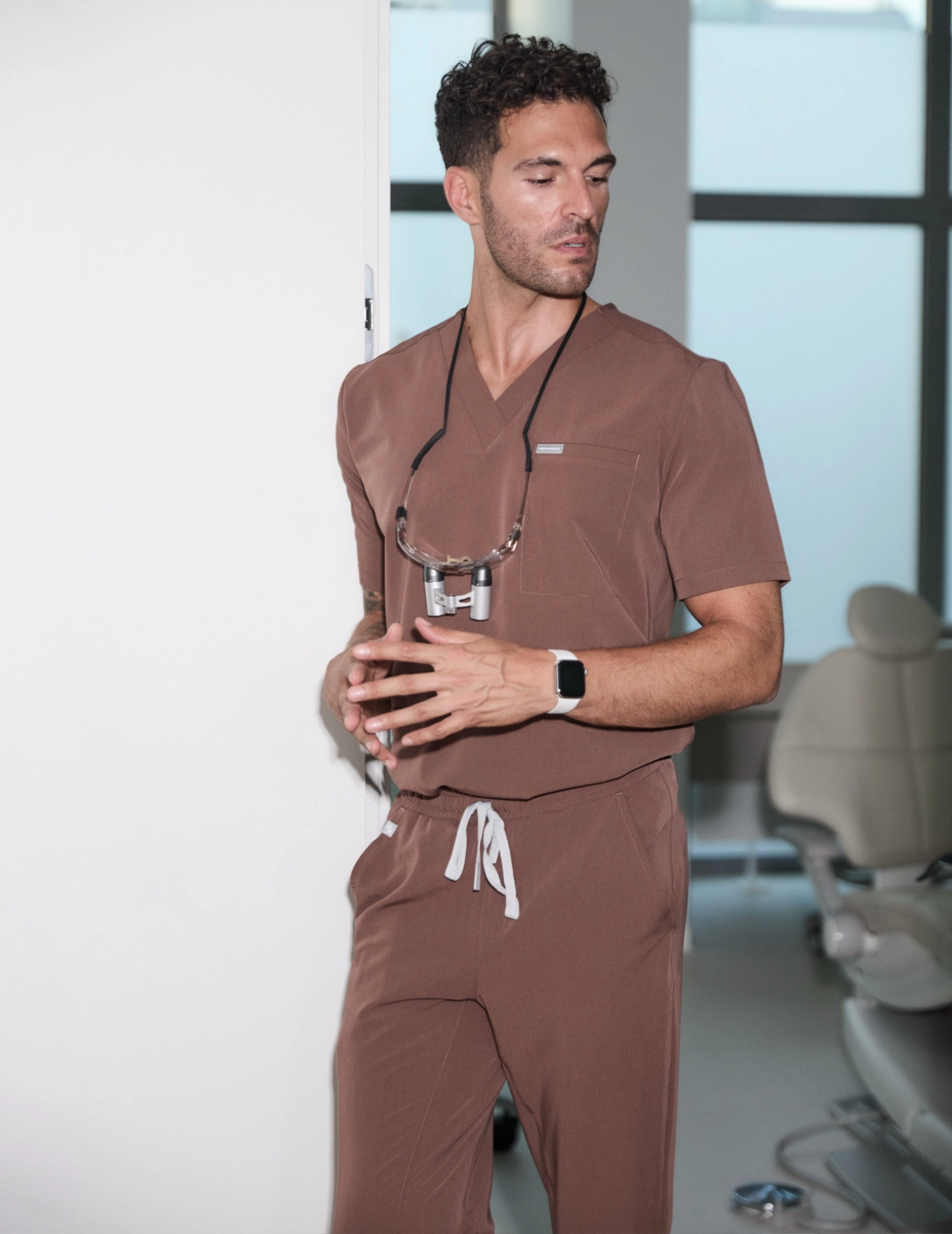 Bluză medicală Birbal - MILKY BROWN