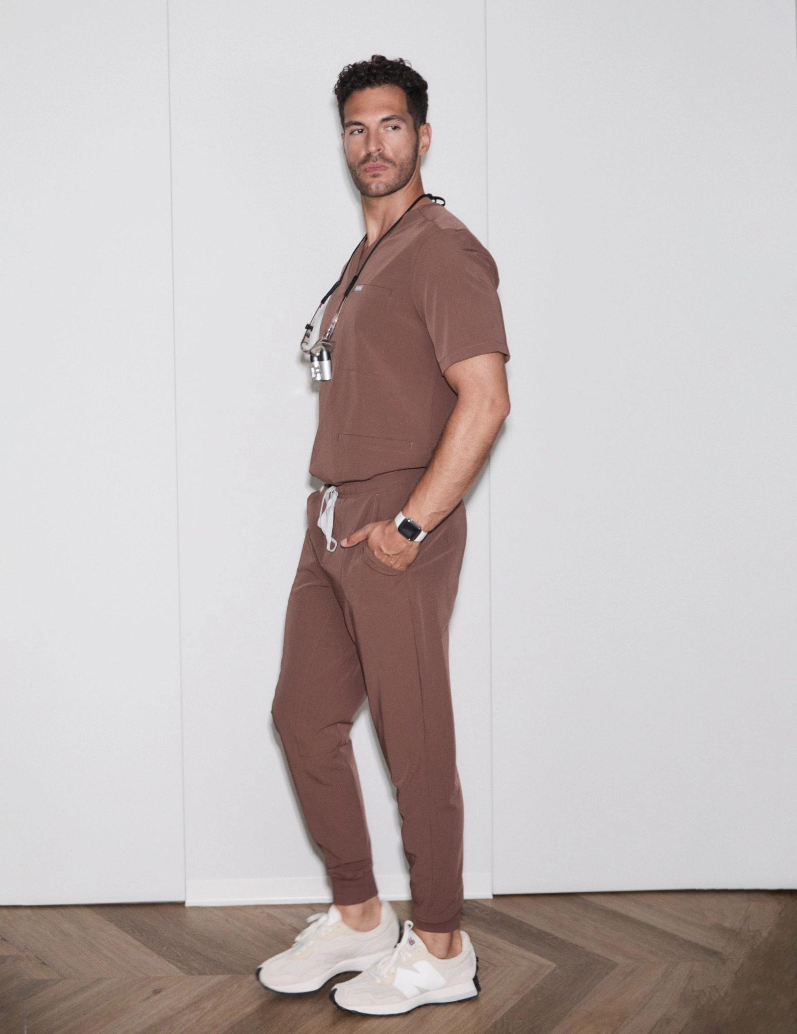 Joggers pentru bărbați - MILKY BROWN