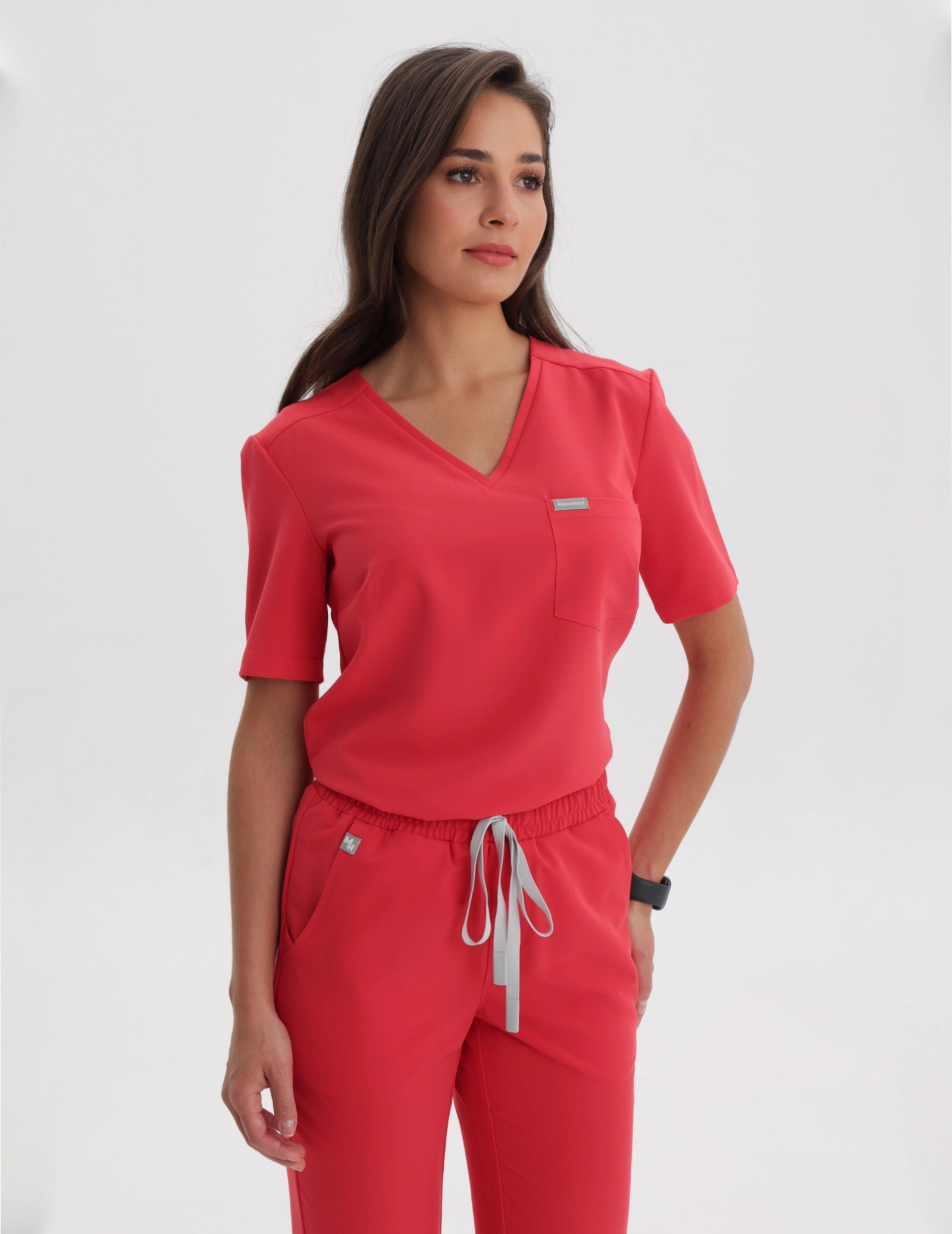 Bluză Medicală Raya One Pocket - POP RED