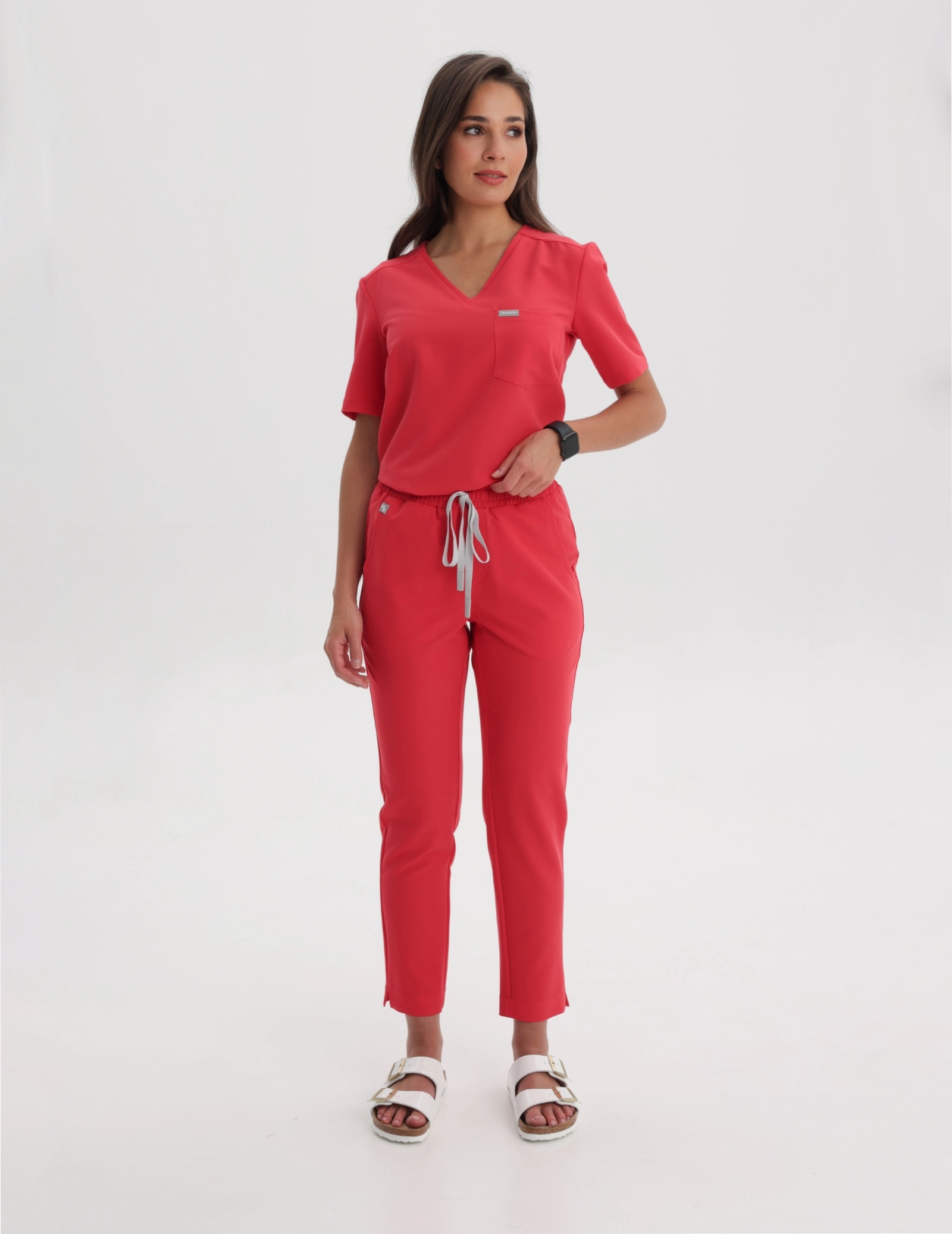 Bluză Medicală Raya One Pocket - POP RED