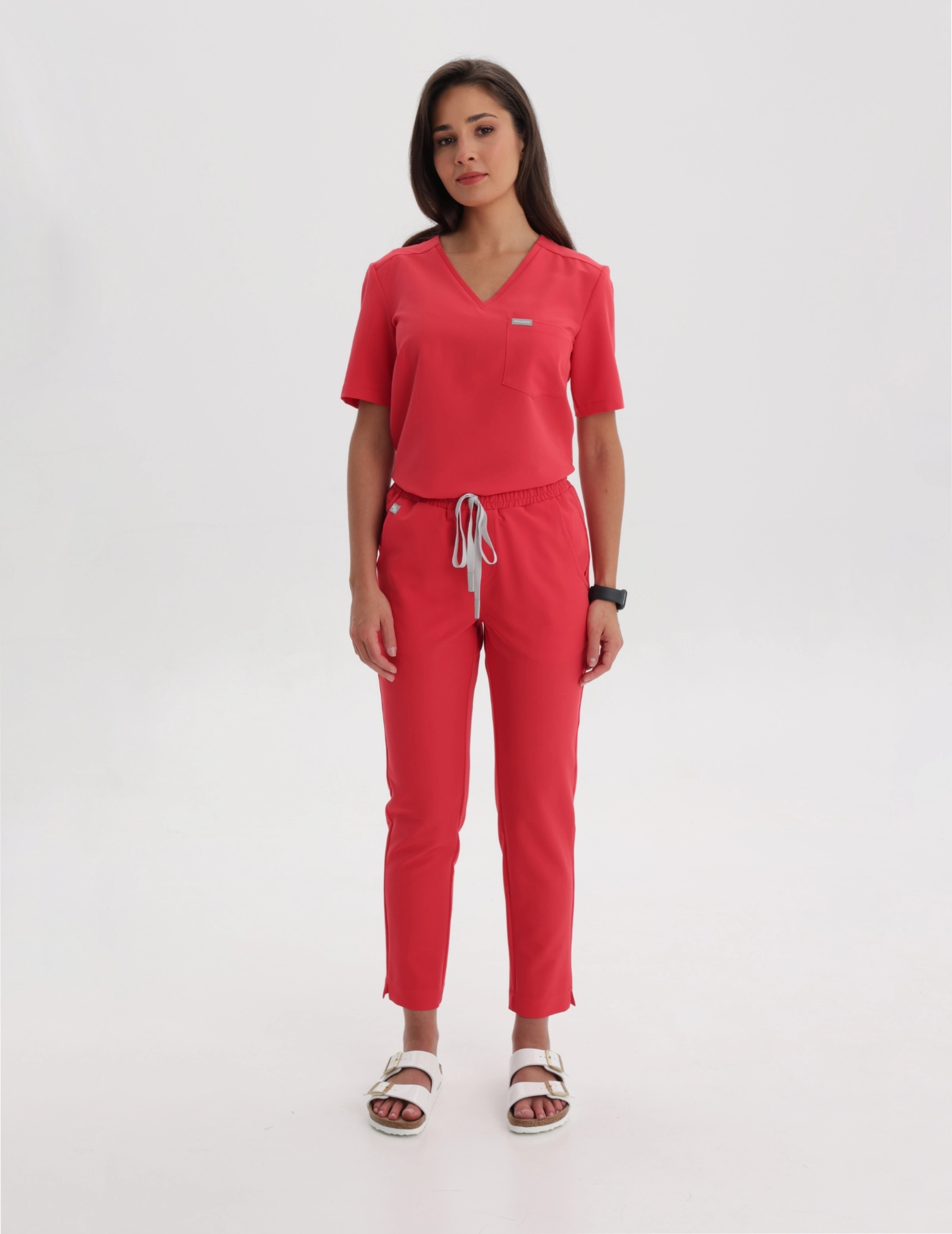 Bluză Medicală Raya One Pocket - POP RED