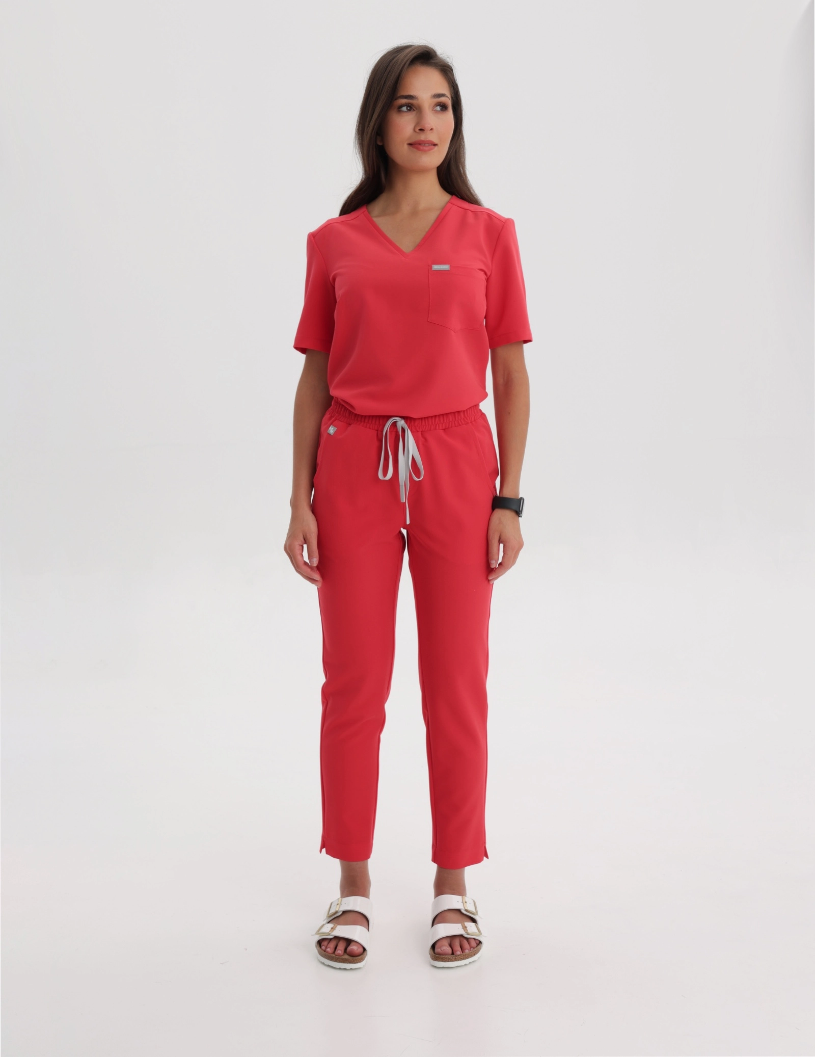 Bluză Medicală Raya One Pocket - POP RED