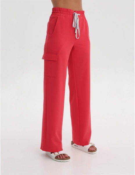 Pantaloni Medicali Dama Yoga - POP RED