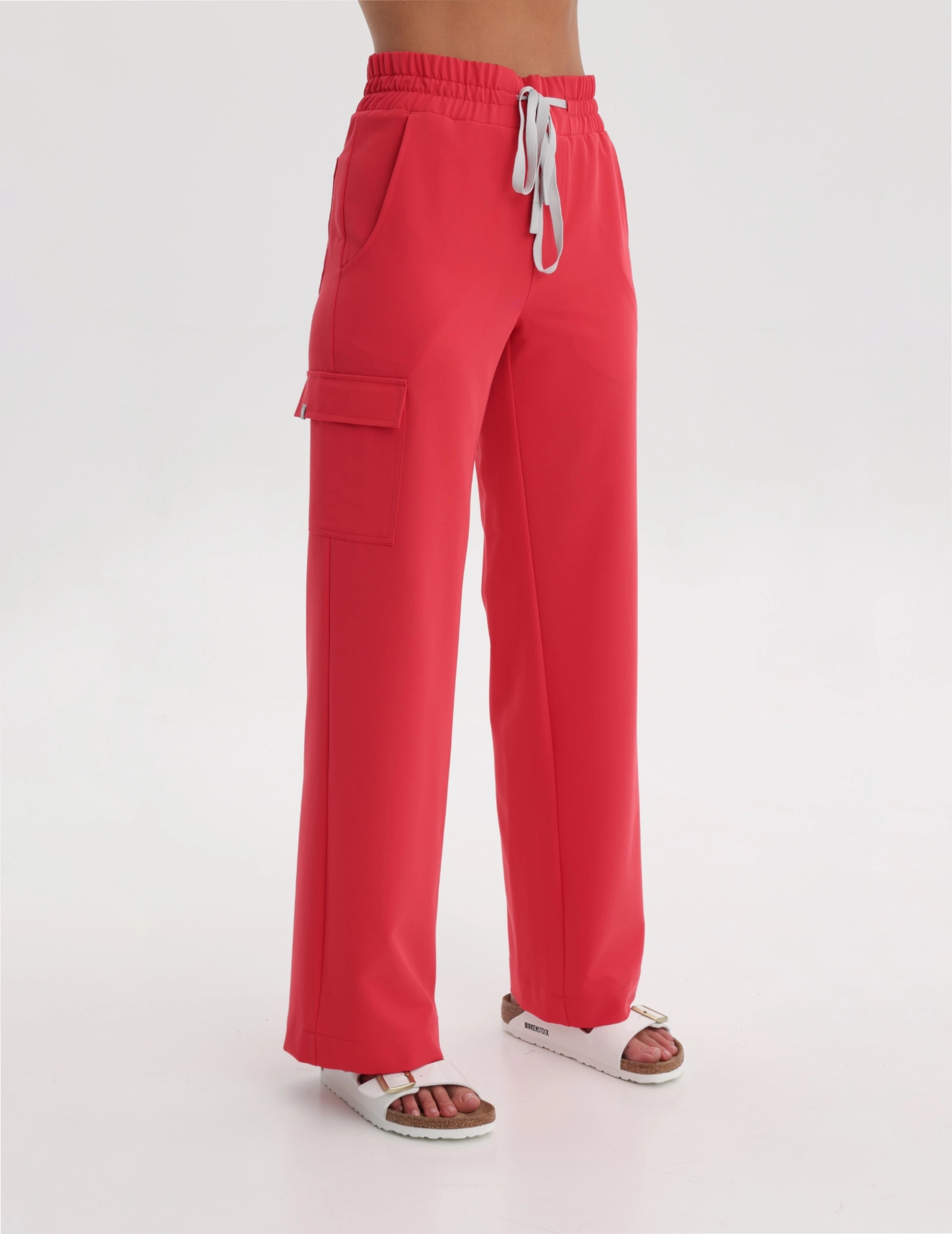 Pantaloni Medicali Dama Yoga - POP RED
