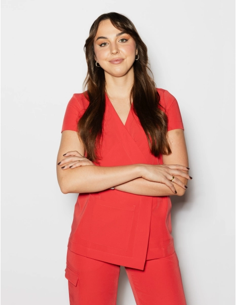 Bluză Medicală cu legături...