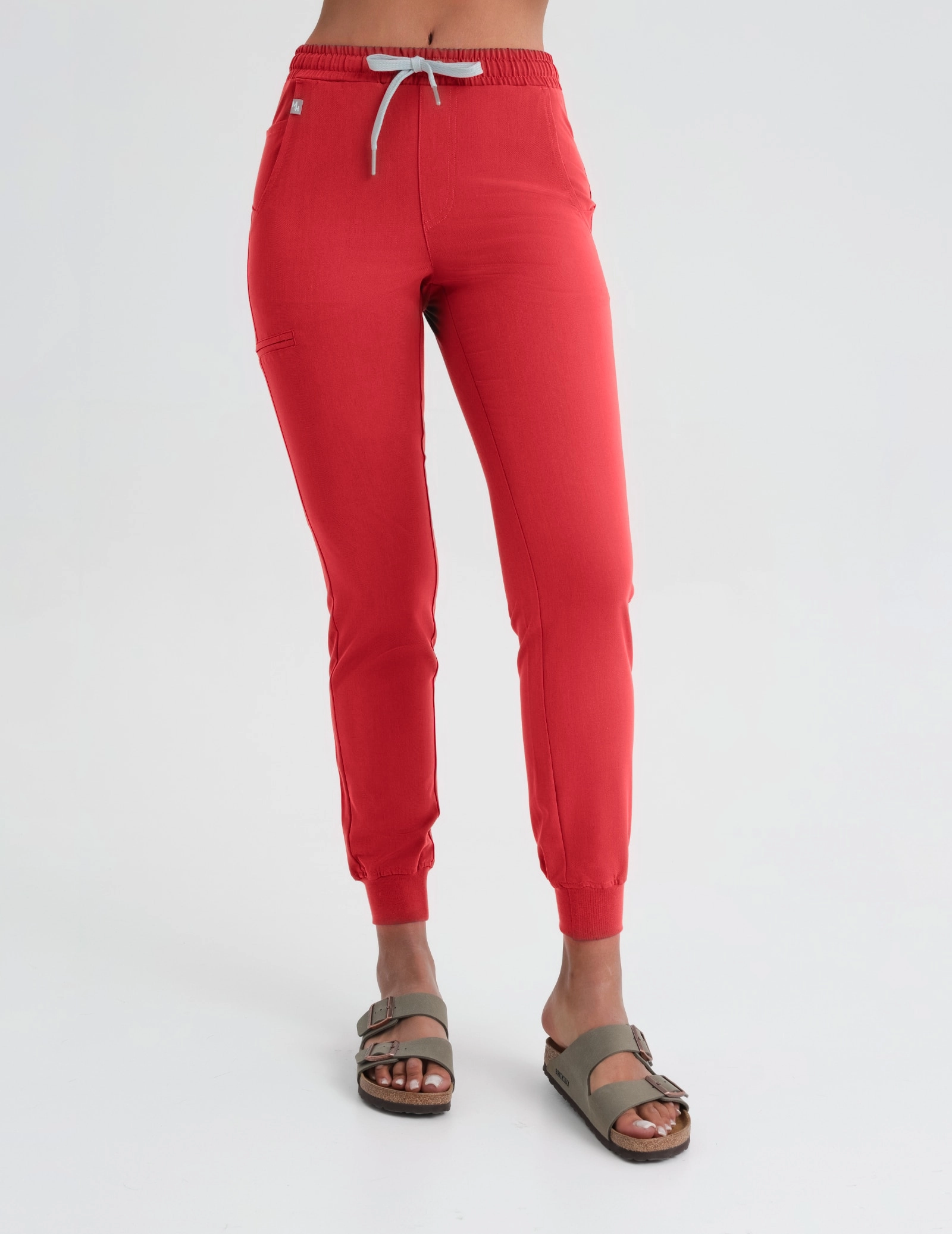 Pantaloni Medicali Dama Jogger - POP RED