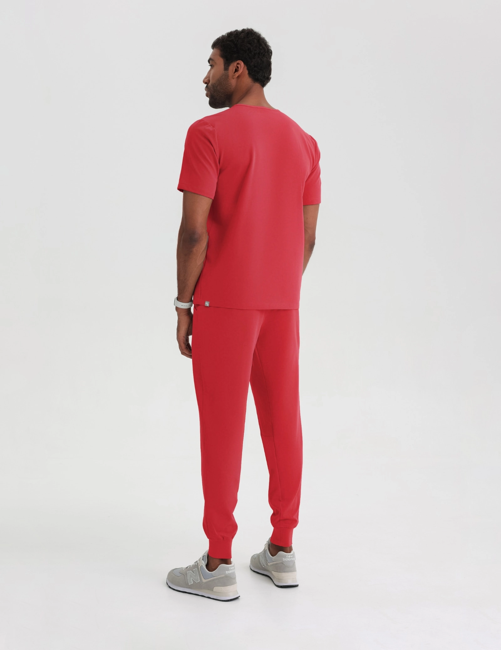 Pantaloni Medicali Barbati Jogger - POP RED