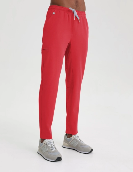 Pantaloni Medicali Barbati Basic - POP RED