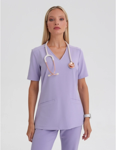 Bluză medicală Casy - PURPLE HEATHER