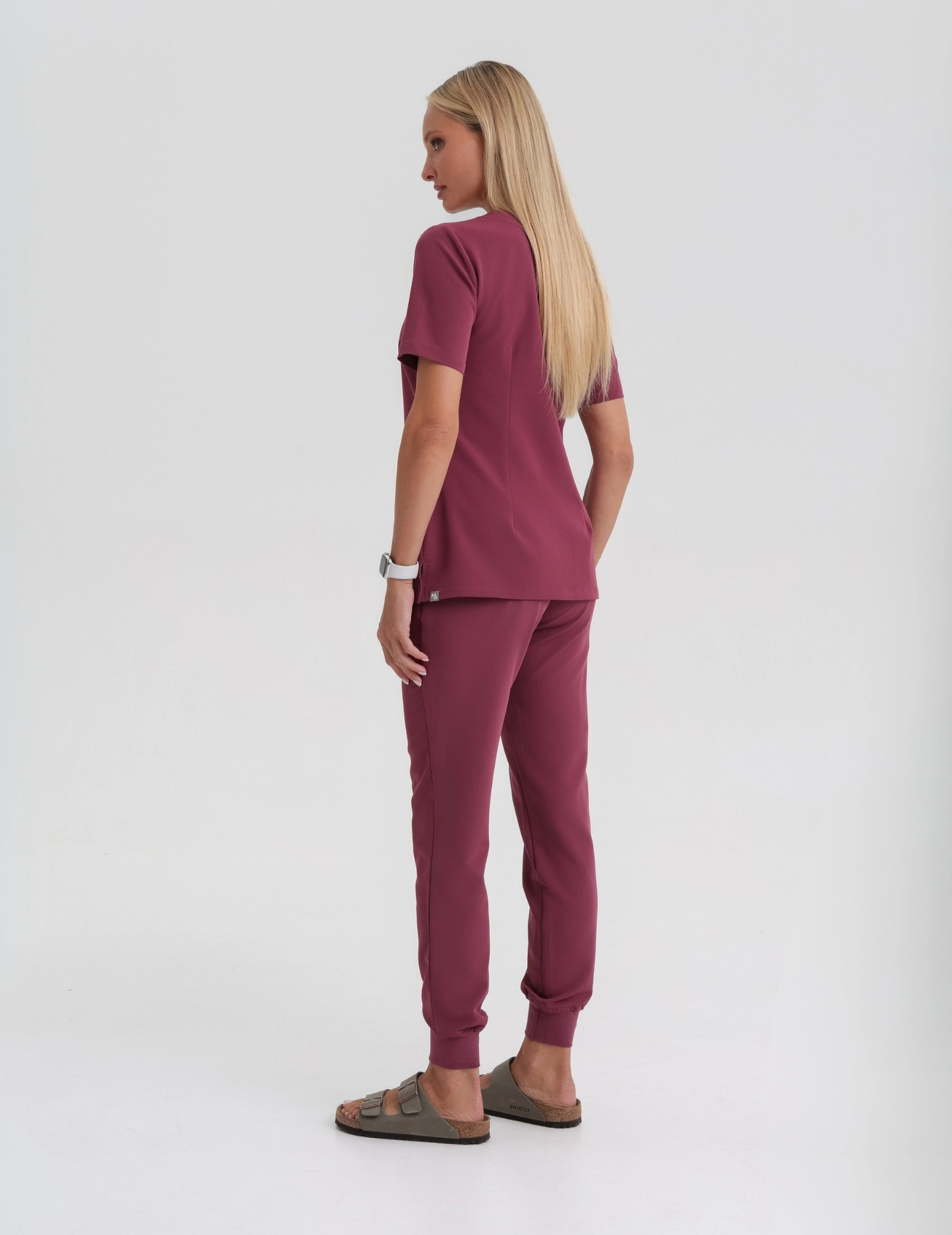 Spodnie Joggery Damskie - BURGUNDY