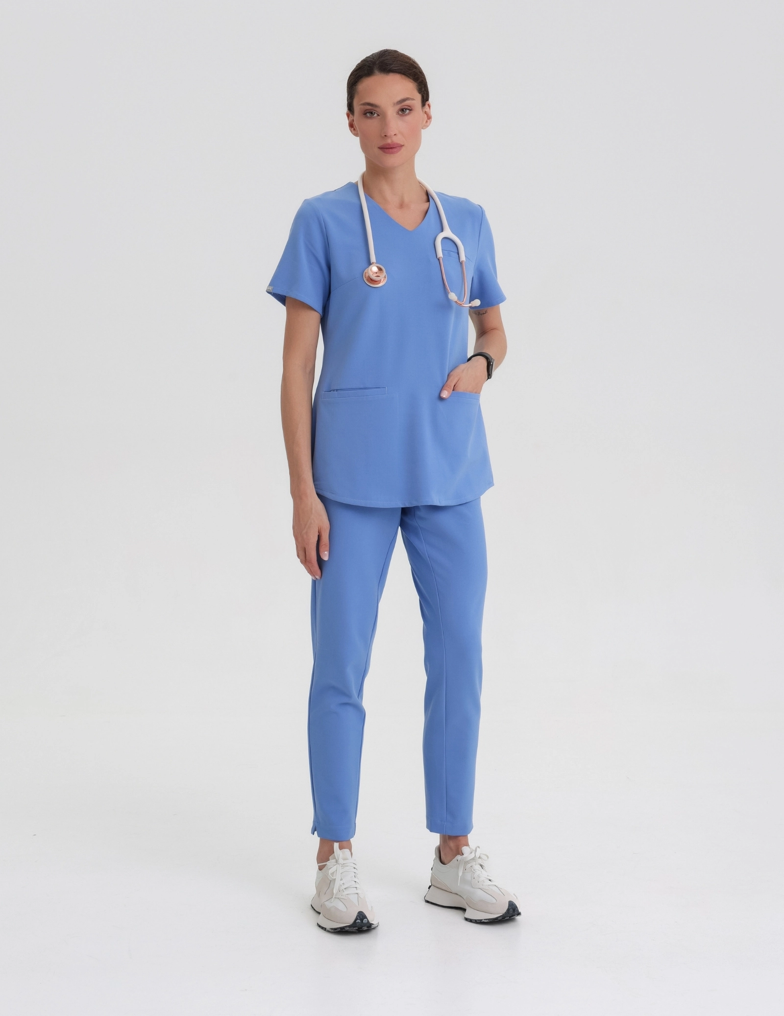 Bluză Medicală Grace - MARINA BLUE