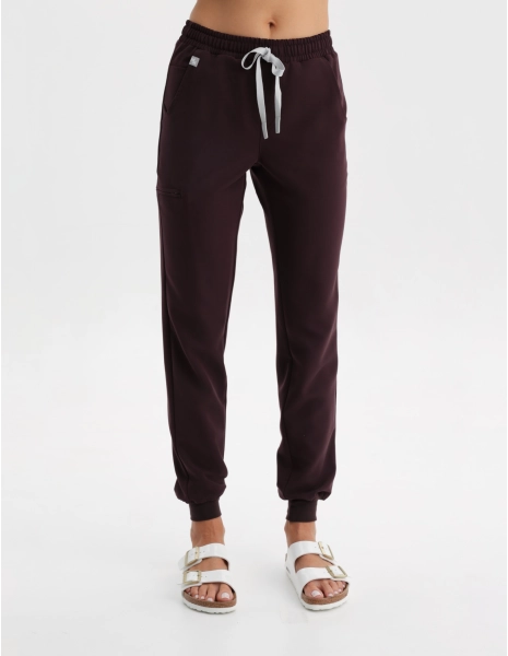 Pantaloni Medicali Dama Jogger- DARK CHOCOLATE