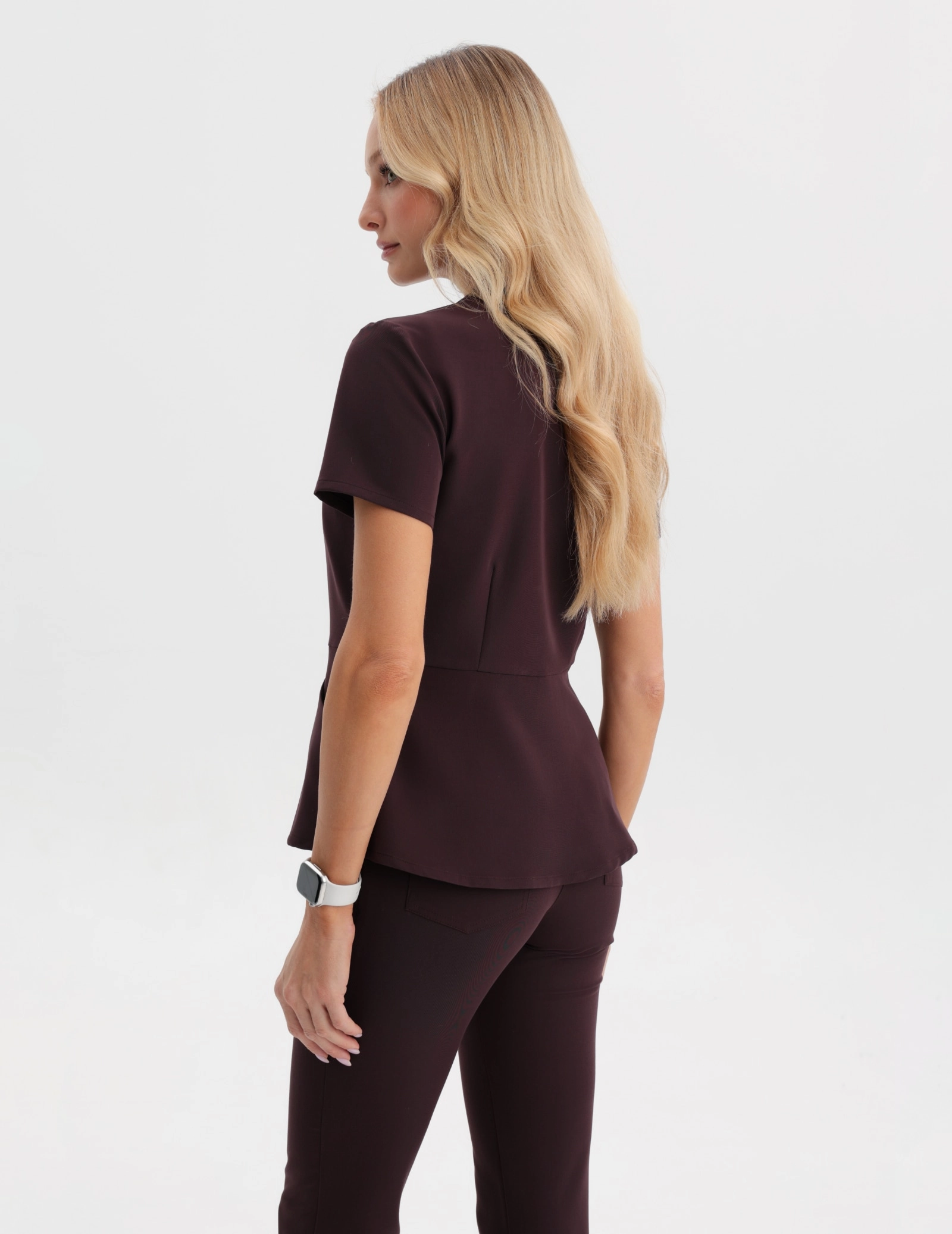 Bluză Medicală Kori - DARK CHOCOLATE