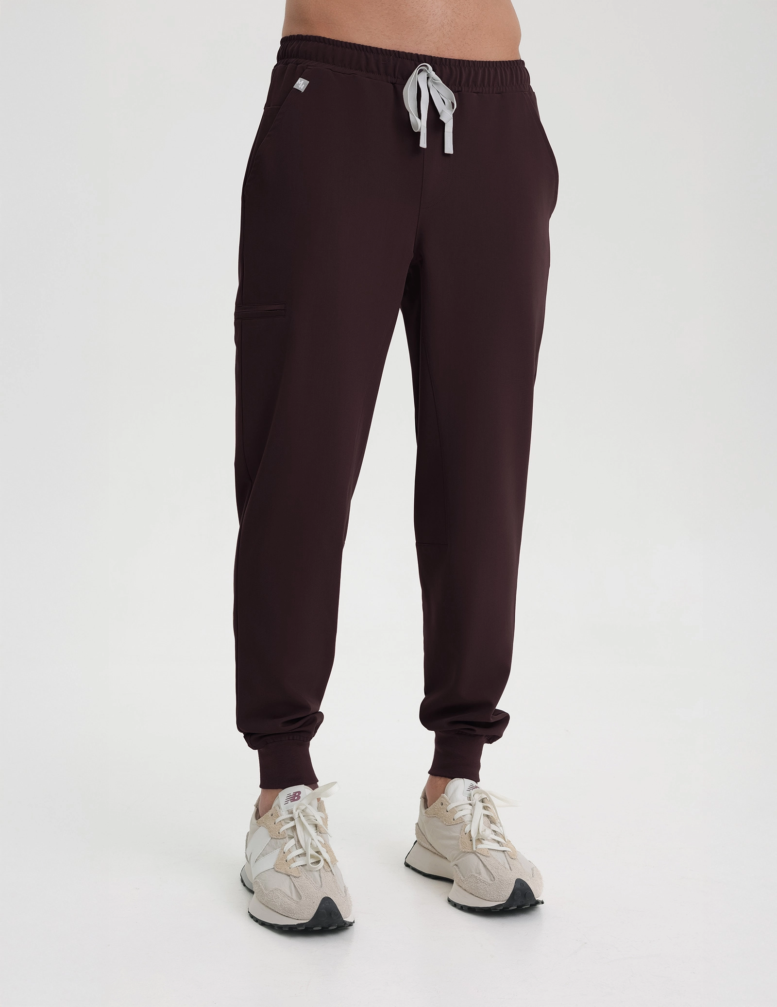 Pantaloni Medicali Barbati Jogger - DARK CHOCOLATE