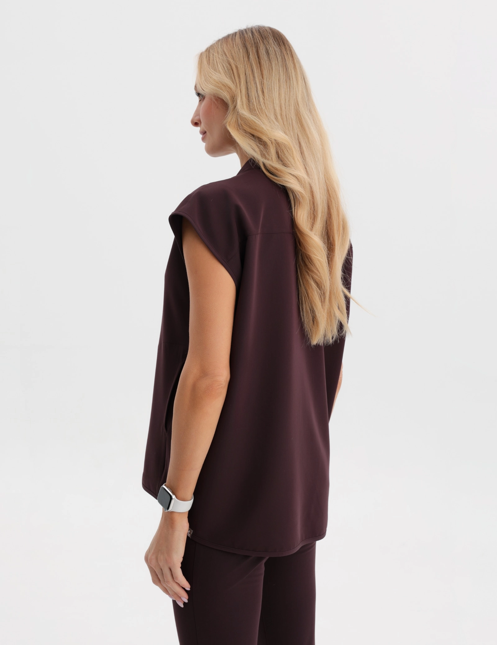 Bluză Medicală Khloe - DARK CHOCOLATE