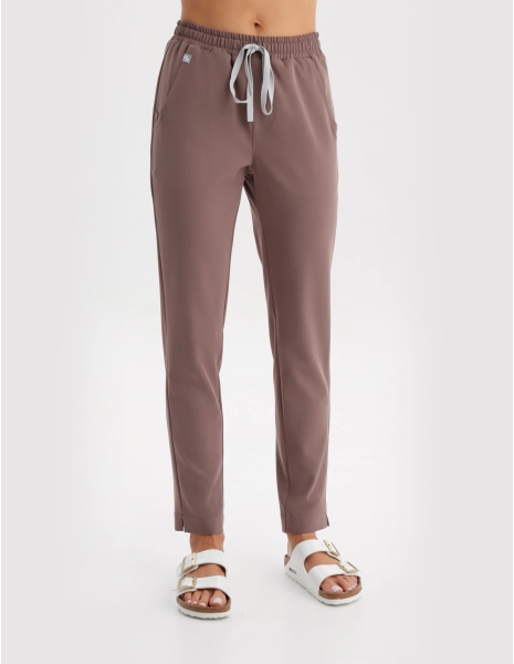 Pantaloni Medicali Dama Basic - MOCHA