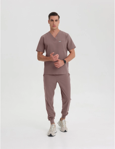 Pantaloni Medicali Bărbați Jogger – MOCHA