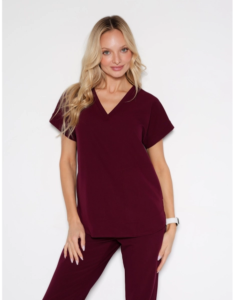 Tricou medical Kendall - BURGUNDY