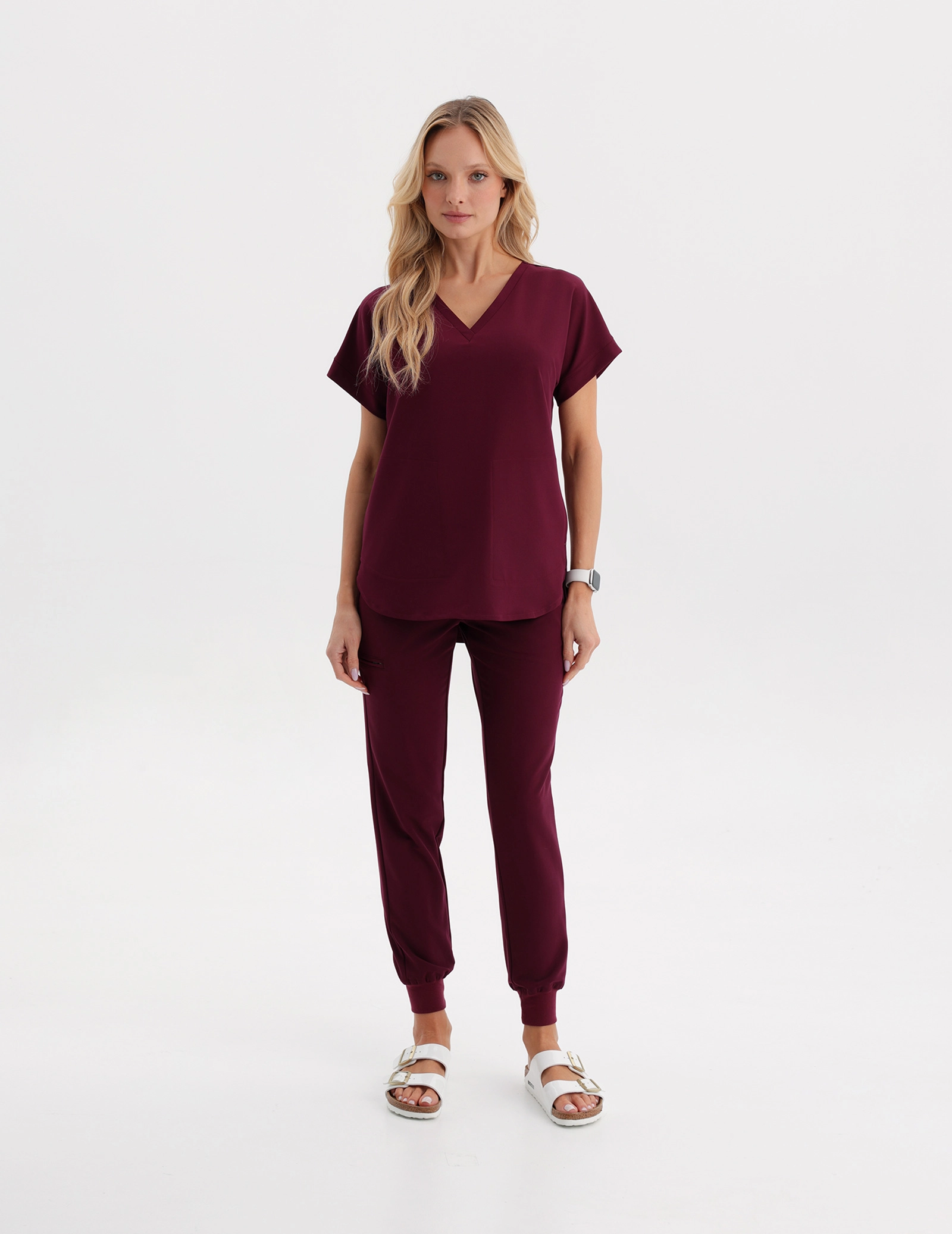 Tricou medical Kendall - BURGUNDY