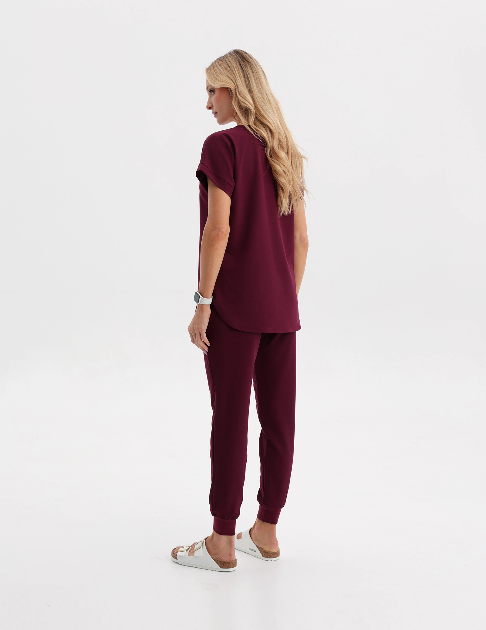 Pantaloni Joggers pentru femei - BURGUNDY