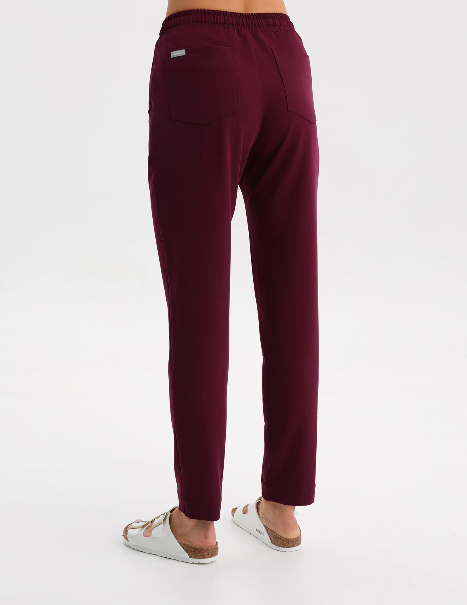 Pantaloni pentru femei Basic - BURGUNDY