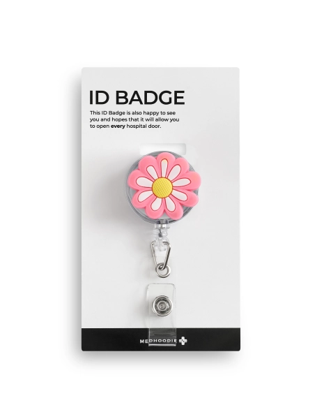 ID Badge Holder - PINK BLOOM