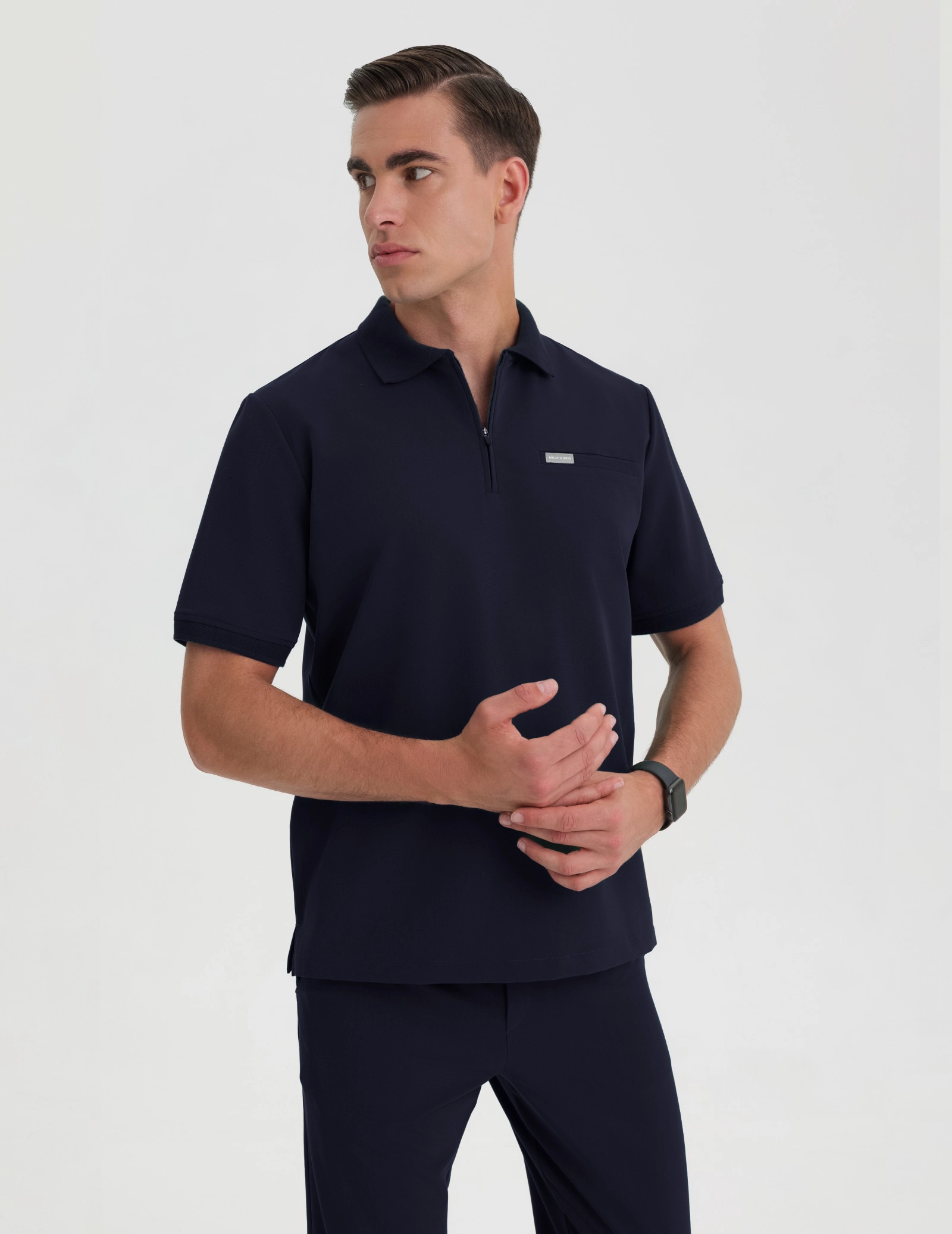 Bluză Medicală Polo Bărbați - DARK NAVY