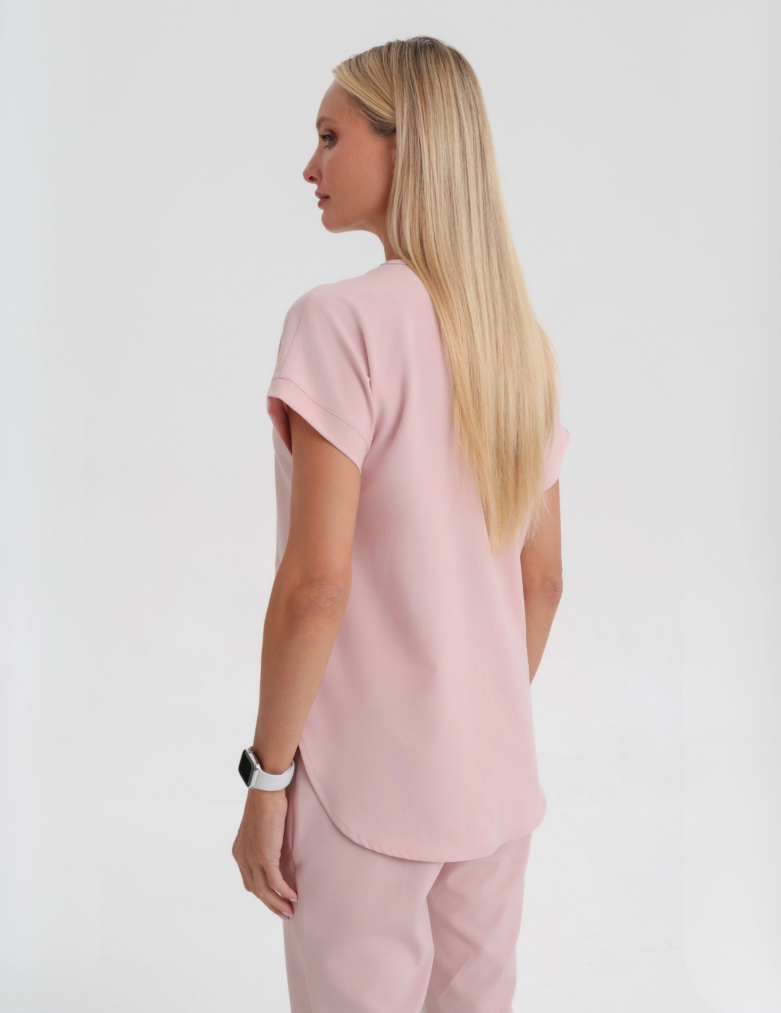 Tricou medical Kendall - DUSTY ROSE