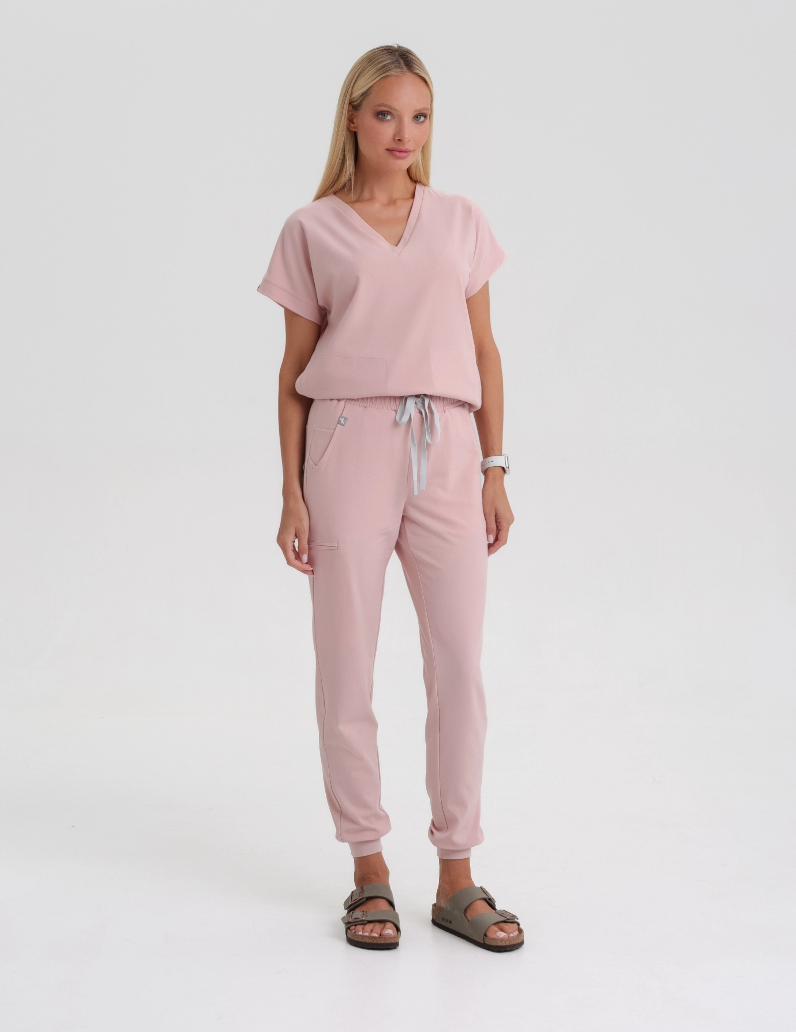 Tricou medical Kendall - DUSTY ROSE