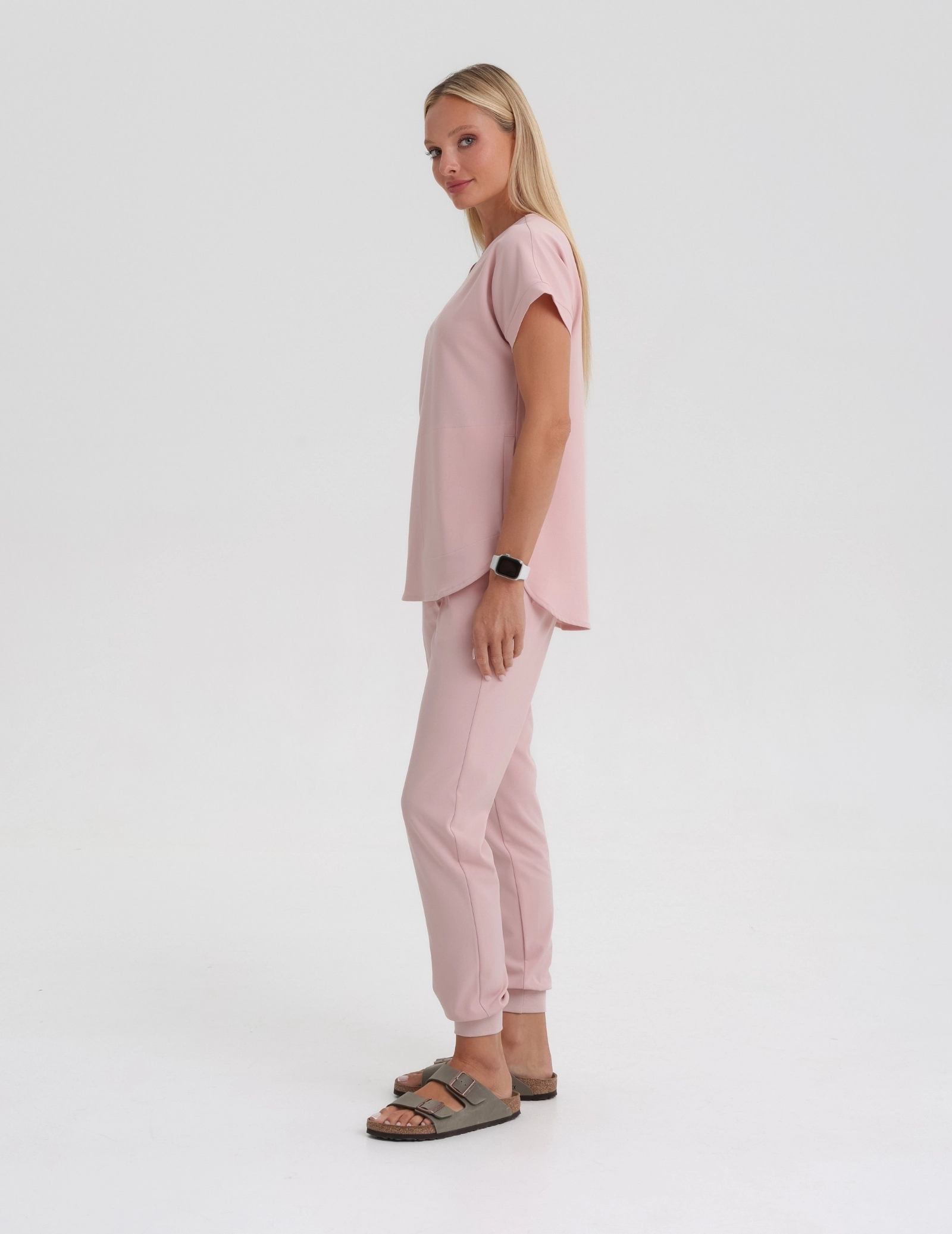 Pantaloni Joggers pentru femei - DUSTY ROSE