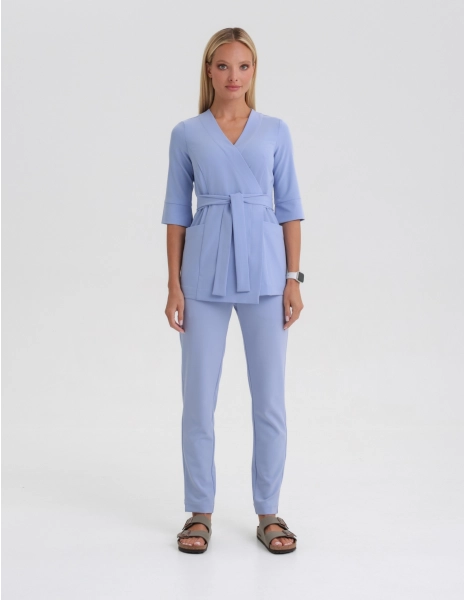 Pantaloni pentru femei Basic - CEIL BLUE