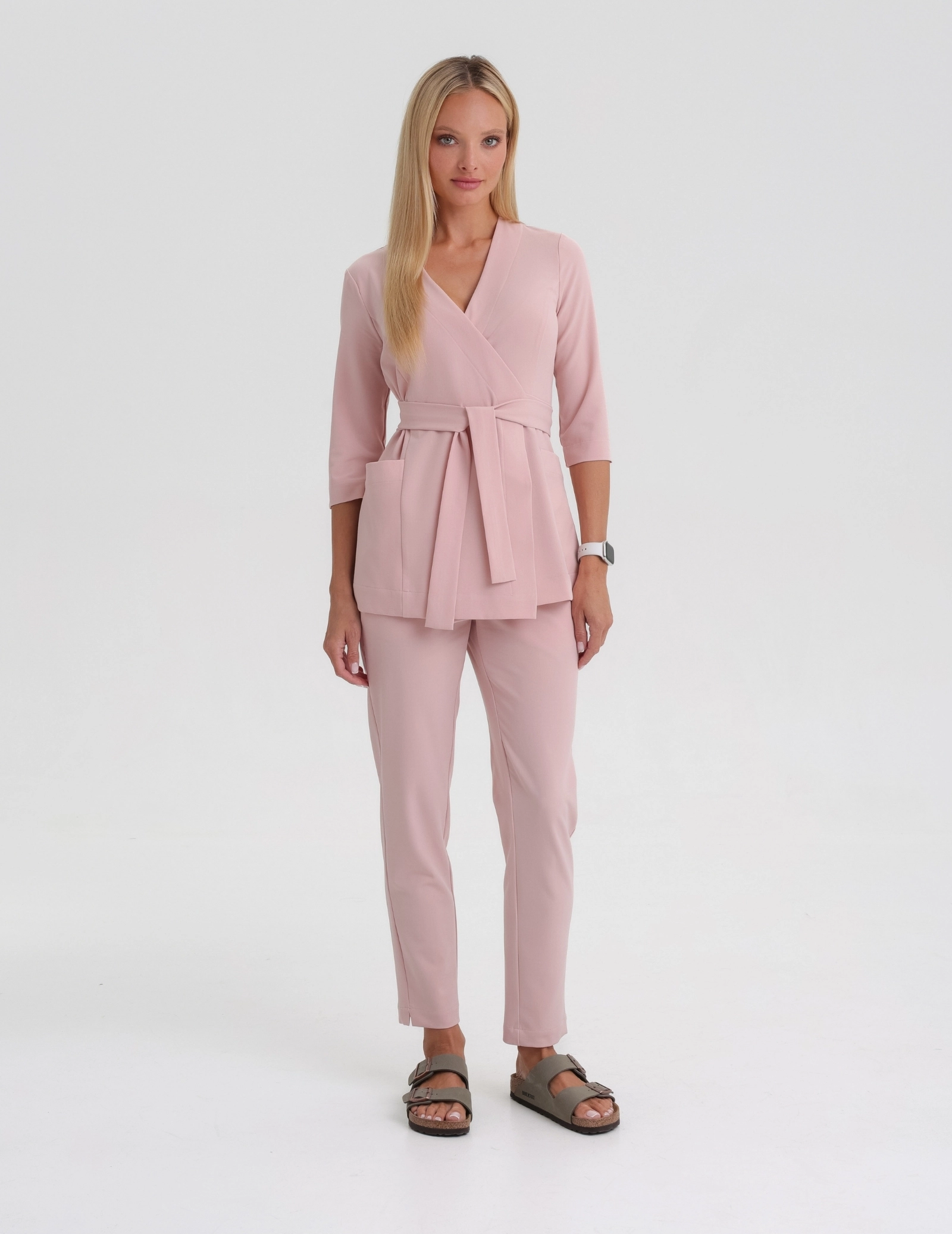 Pantaloni pentru femei Basic - DUSTY ROSE