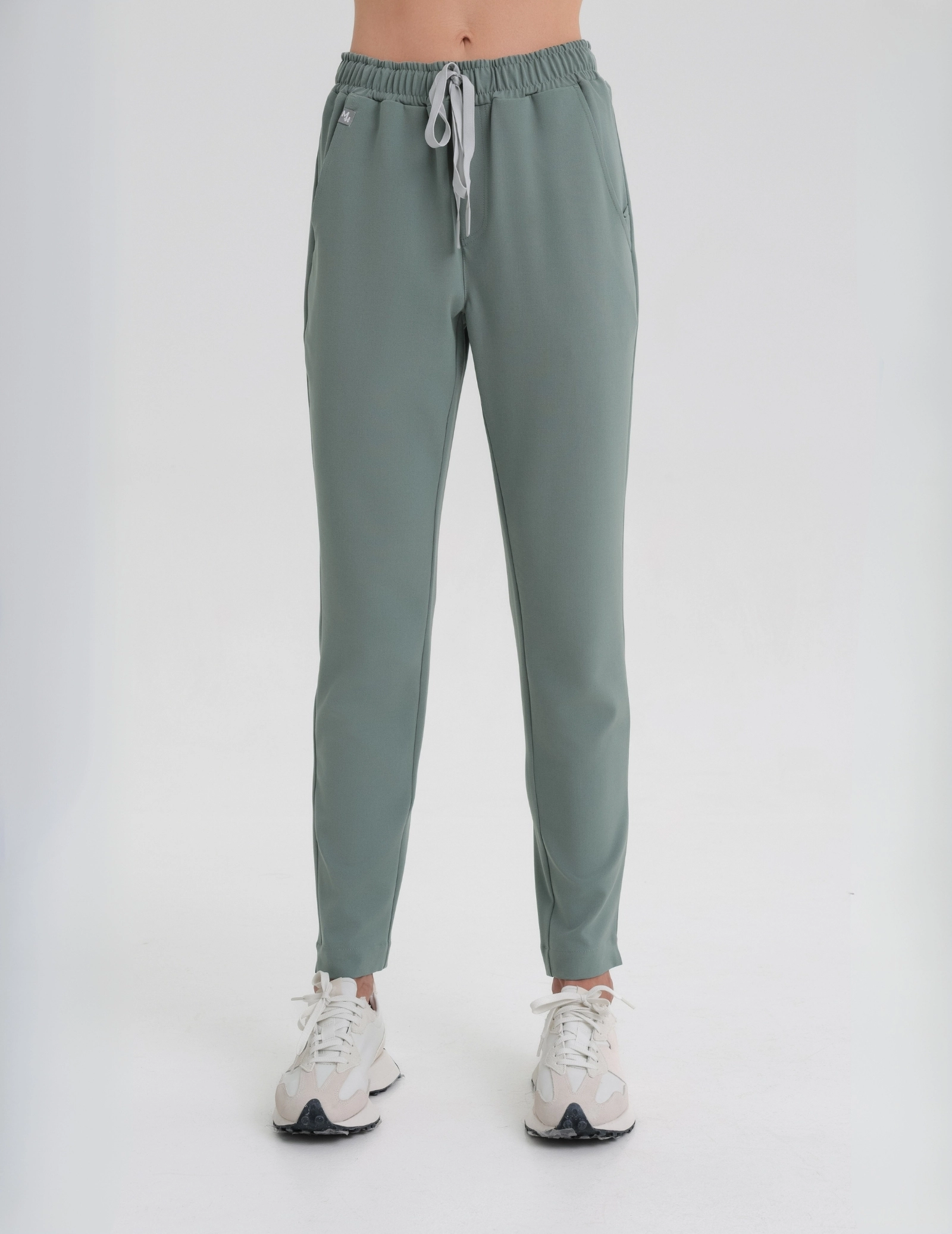 Pantaloni pentru femei Basic - DUSTY GREEN
