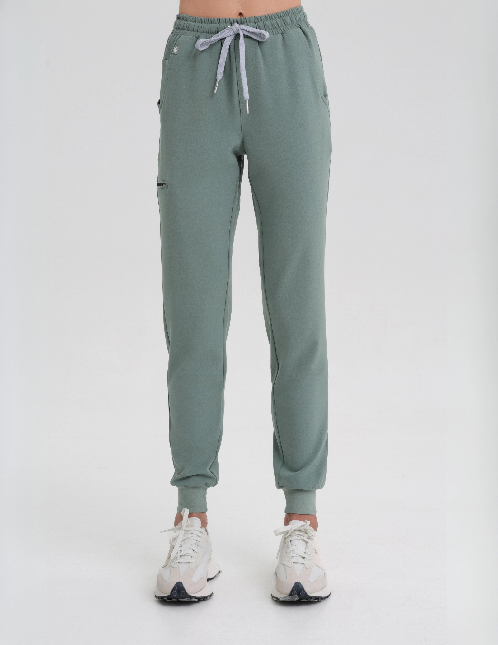 Pantaloni Joggers pentru femei - DUSTY GREEN
