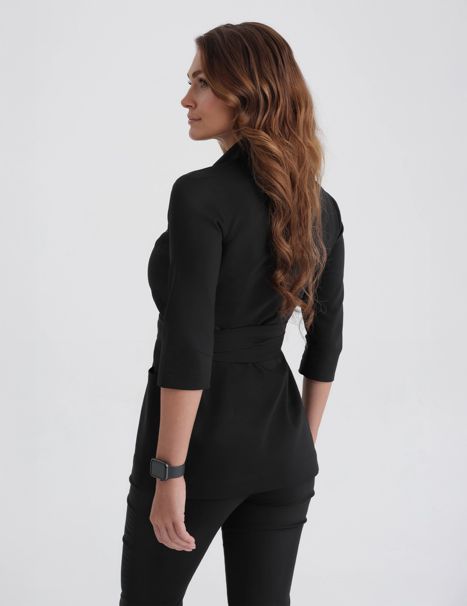 Tunică Medicală Zoya - TRUE BLACK