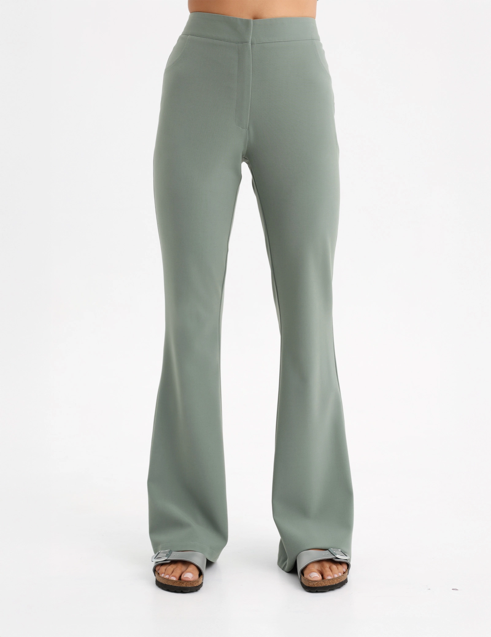 Pantaloni Medicali Dama Flare - DUSTY GREEN