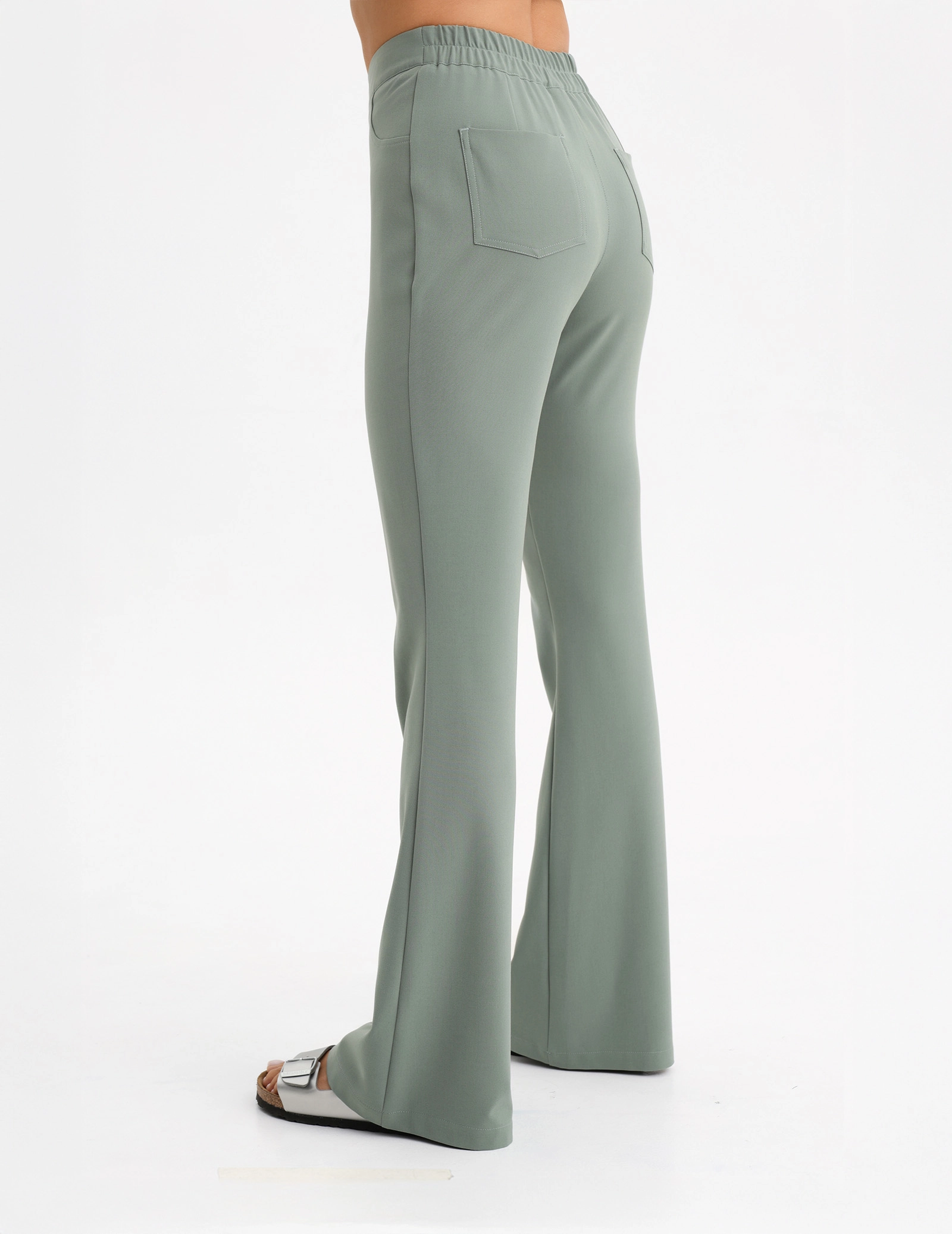 Pantaloni Medicali Dama Flare - DUSTY GREEN