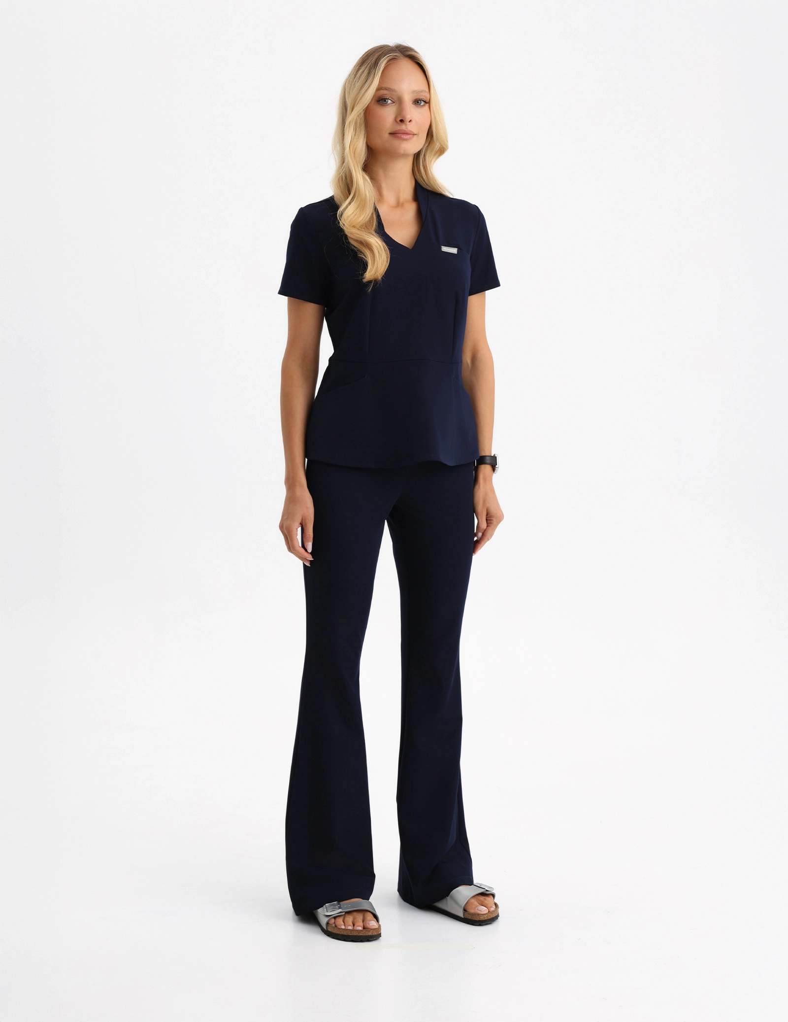 Pantaloni Medicali Dama Flare - DARK NAVY