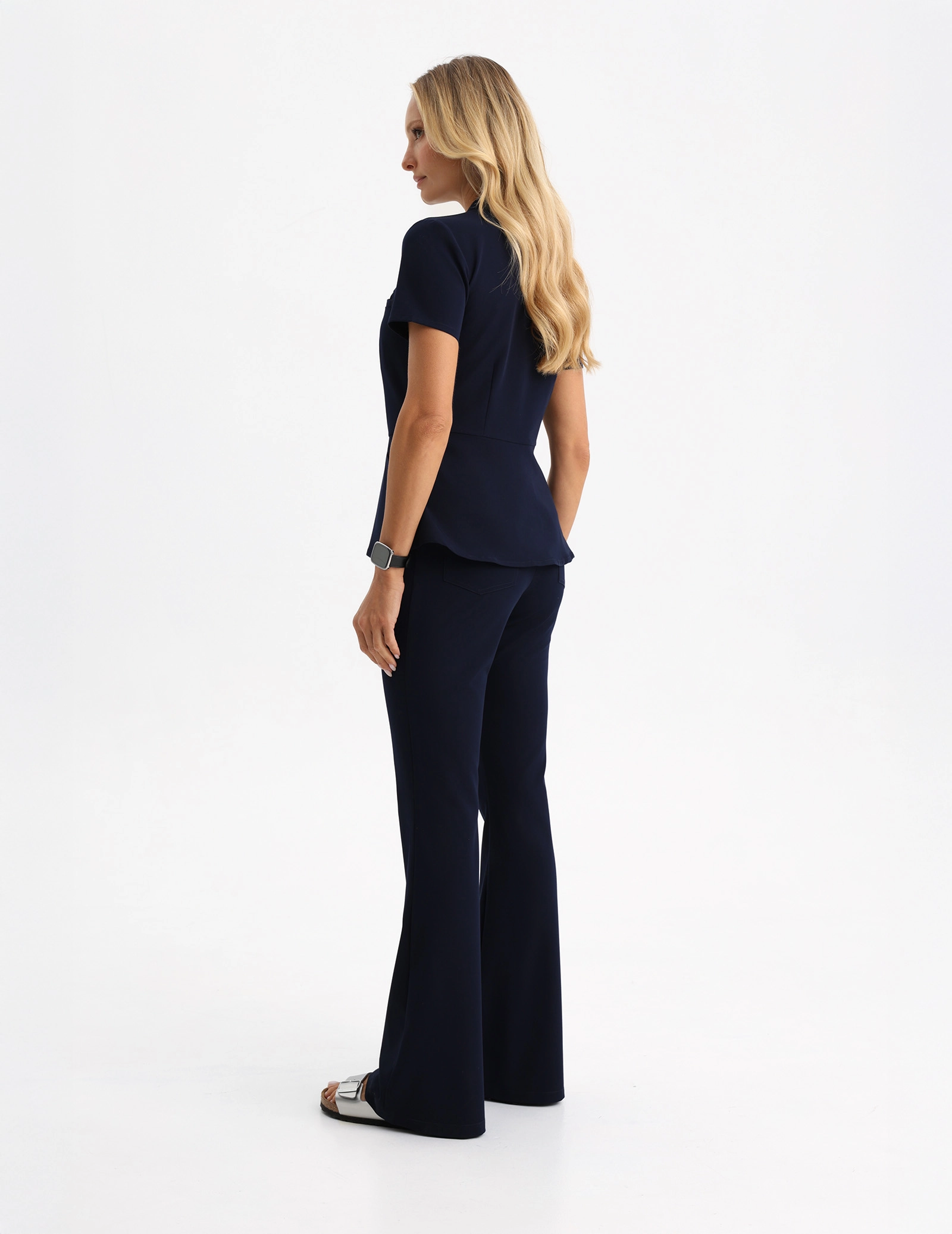 Pantaloni Medicali Dama Flare - DARK NAVY