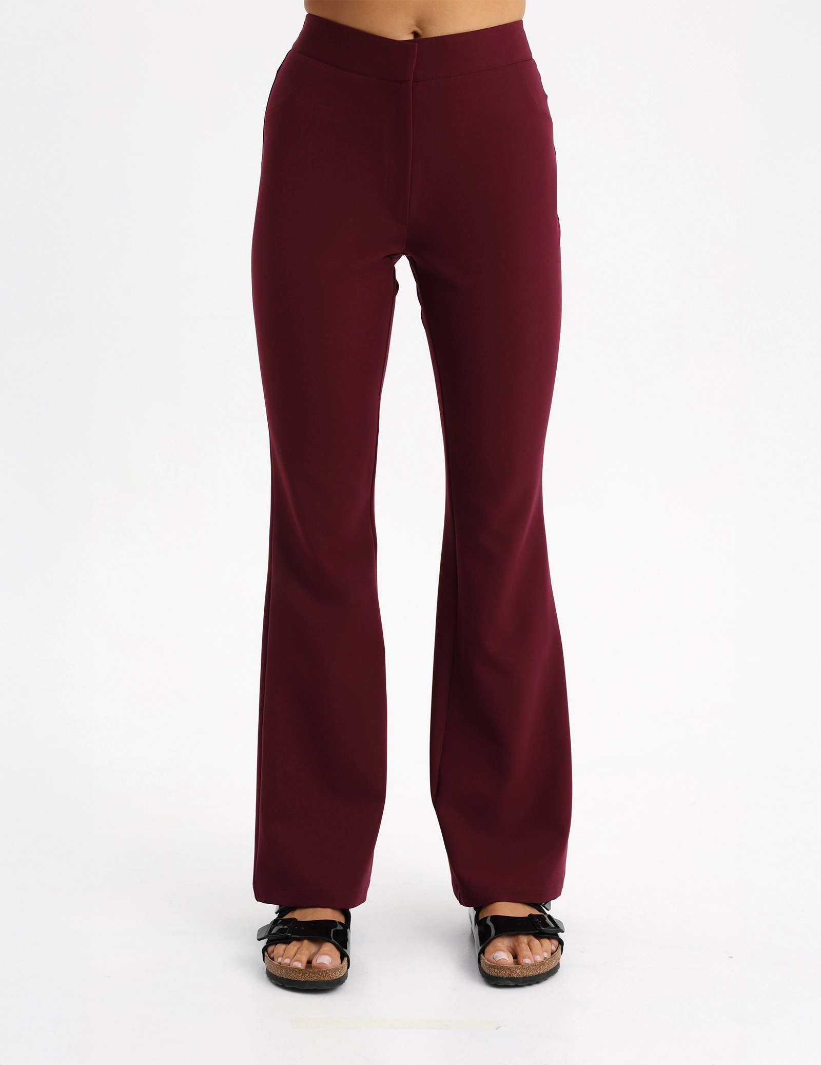 Pantaloni Medicali Dama Flare - BURGUNDY