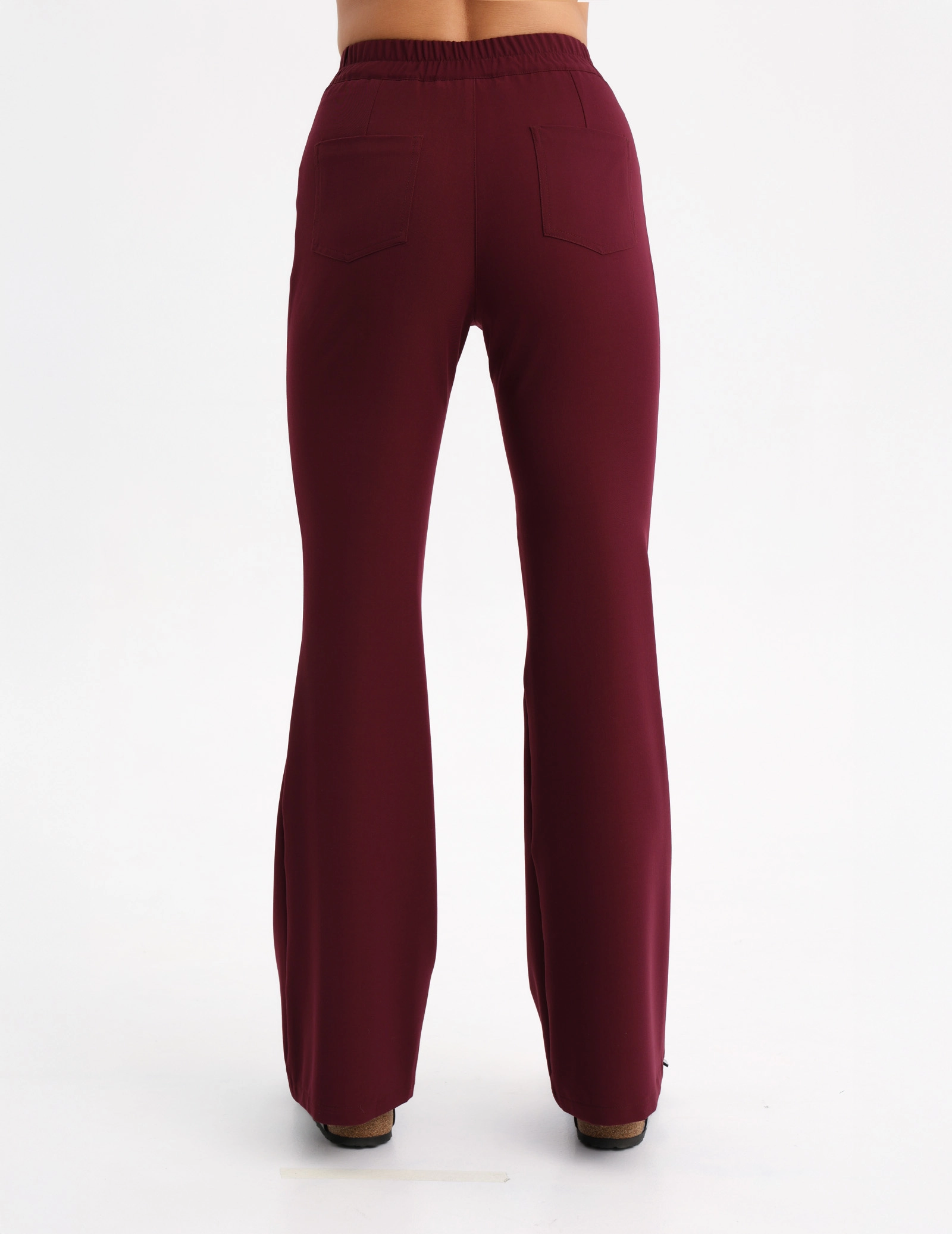 Pantaloni Medicali Dama Flare - BURGUNDY