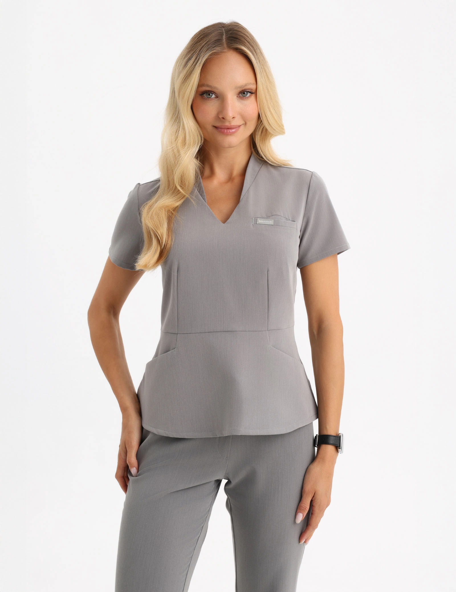 Bluză Medicală Kori - SHARK GRAY